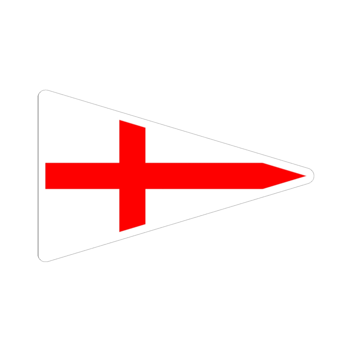 Burgee of c de mar almeria (Spain) STICKER Vinyl Kiss-Cut Decal