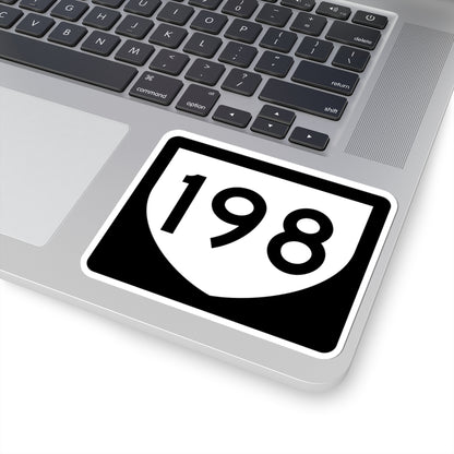 PR urban primary 198 (Puerto Rico) (Road Sign) STICKER Vinyl Kiss-Cut Decal