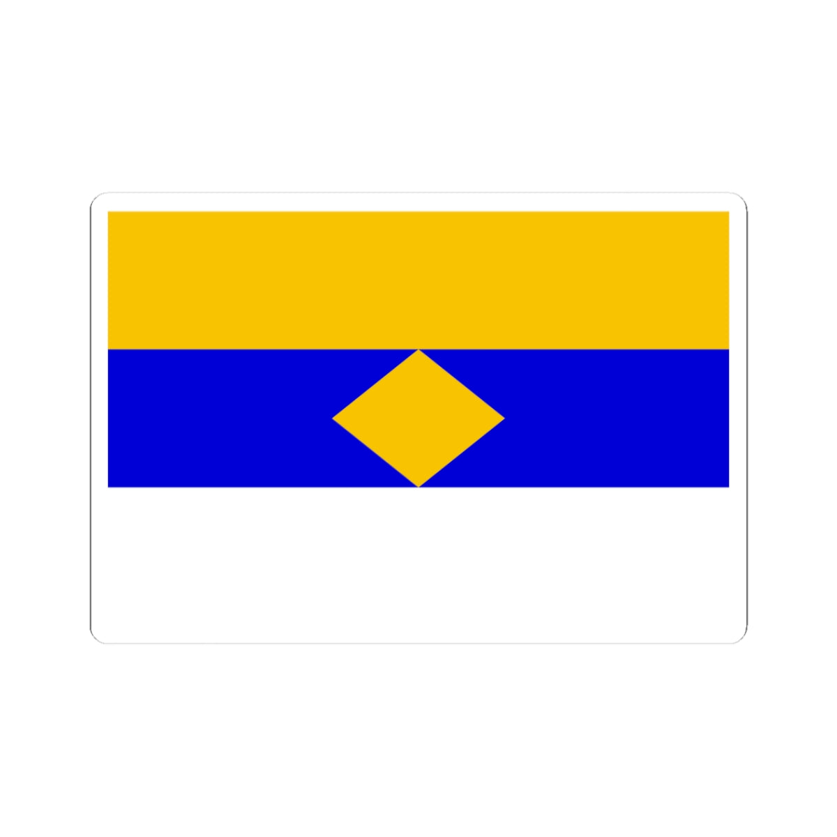 Flag of Ryajsky rayon Ryazan oblast (Russia) STICKER Vinyl Kiss-Cut Decal