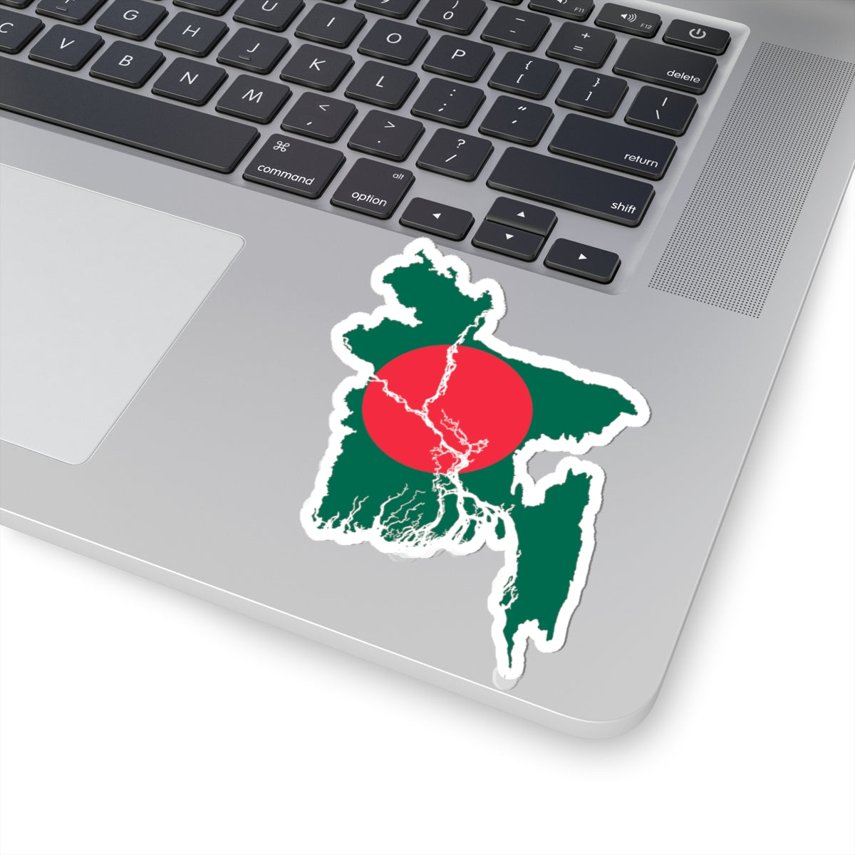 Flag-map of Bangladesh2 (Bangladesh) STICKER Vinyl Kiss-Cut Decal