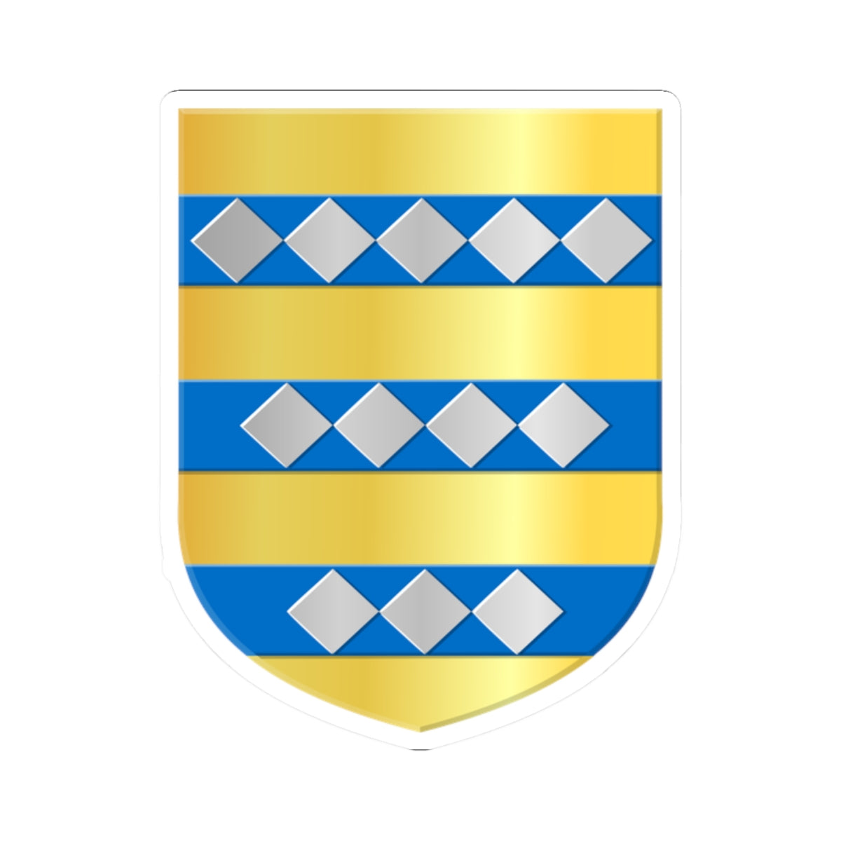 Ambt Almelo wapen (Netherlands) (Coat of Arms) STICKER Vinyl Kiss-Cut Decal