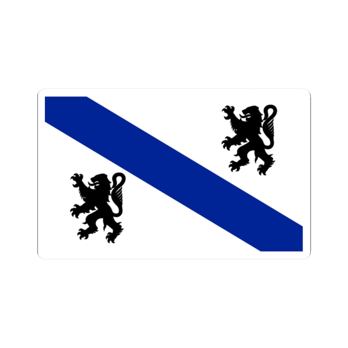 Flag of Bresse (France) STICKER Vinyl Kiss-Cut Decal
