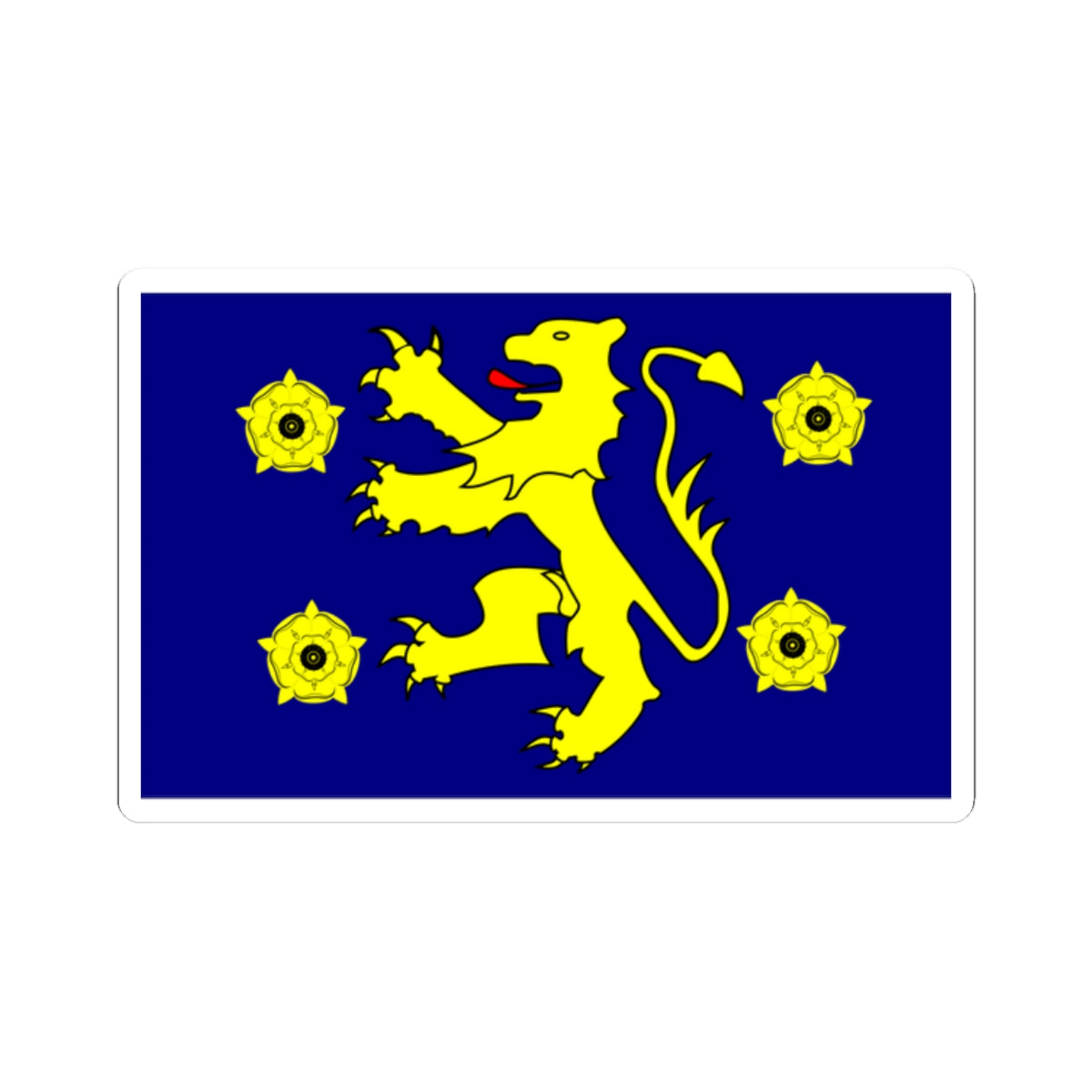 Flag of dyfed (United Kingdom) STICKER Vinyl Kiss-Cut Decal