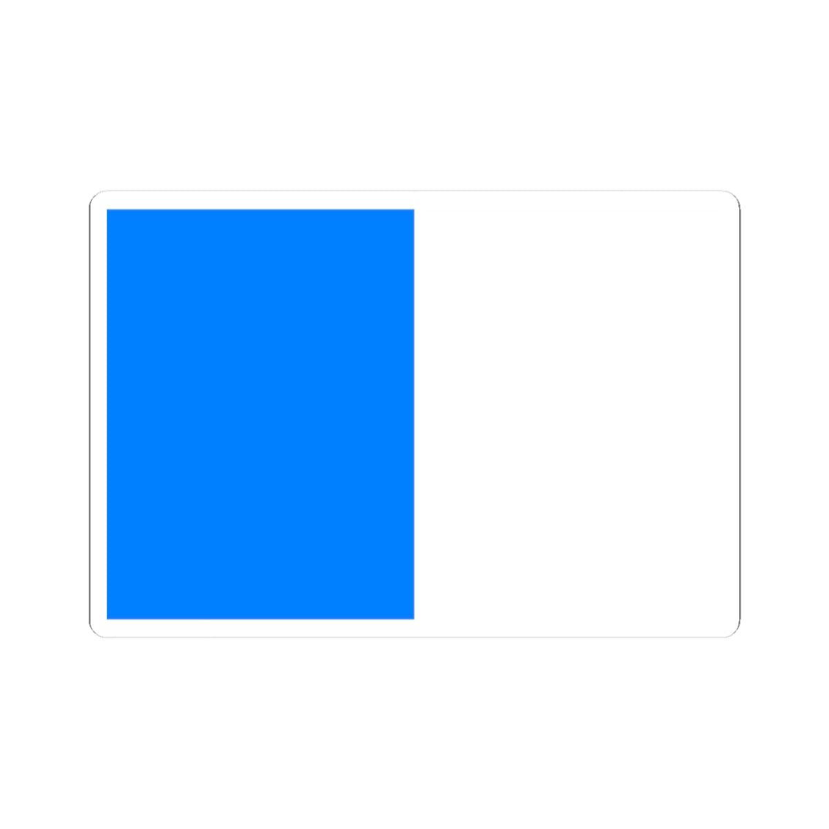 Flag of Ajaccio (France) STICKER Vinyl Kiss-Cut Decal
