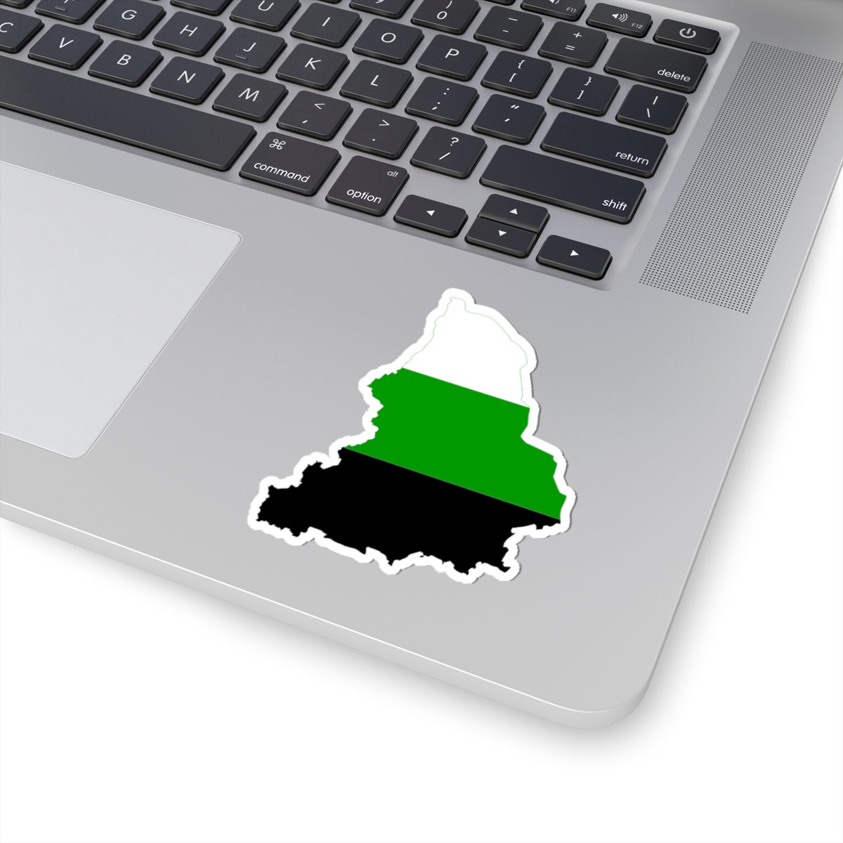Flag-map of the Ural Republic (Russia) STICKER Vinyl Kiss-Cut Decal