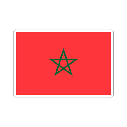 Flag of Morocco light red (Morocco) STICKER Vinyl Kiss-Cut Decal