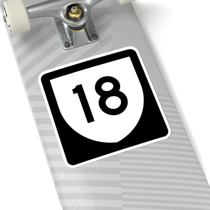 PR urban primary 18 (Puerto Rico) (Road Sign) STICKER Vinyl Kiss-Cut Decal
