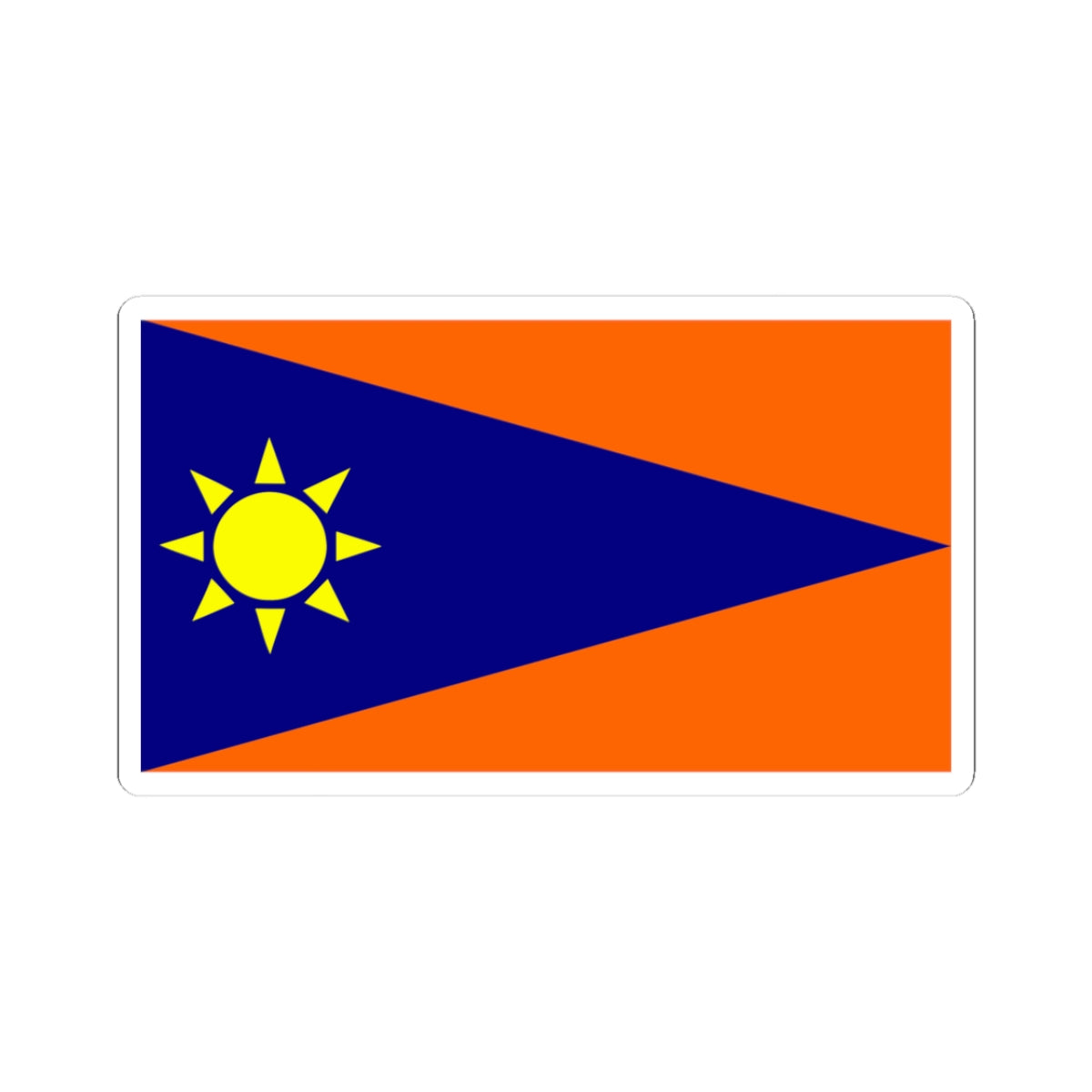 Flag of Falcon municipality (Venezuela) STICKER Vinyl Kiss-Cut Decal