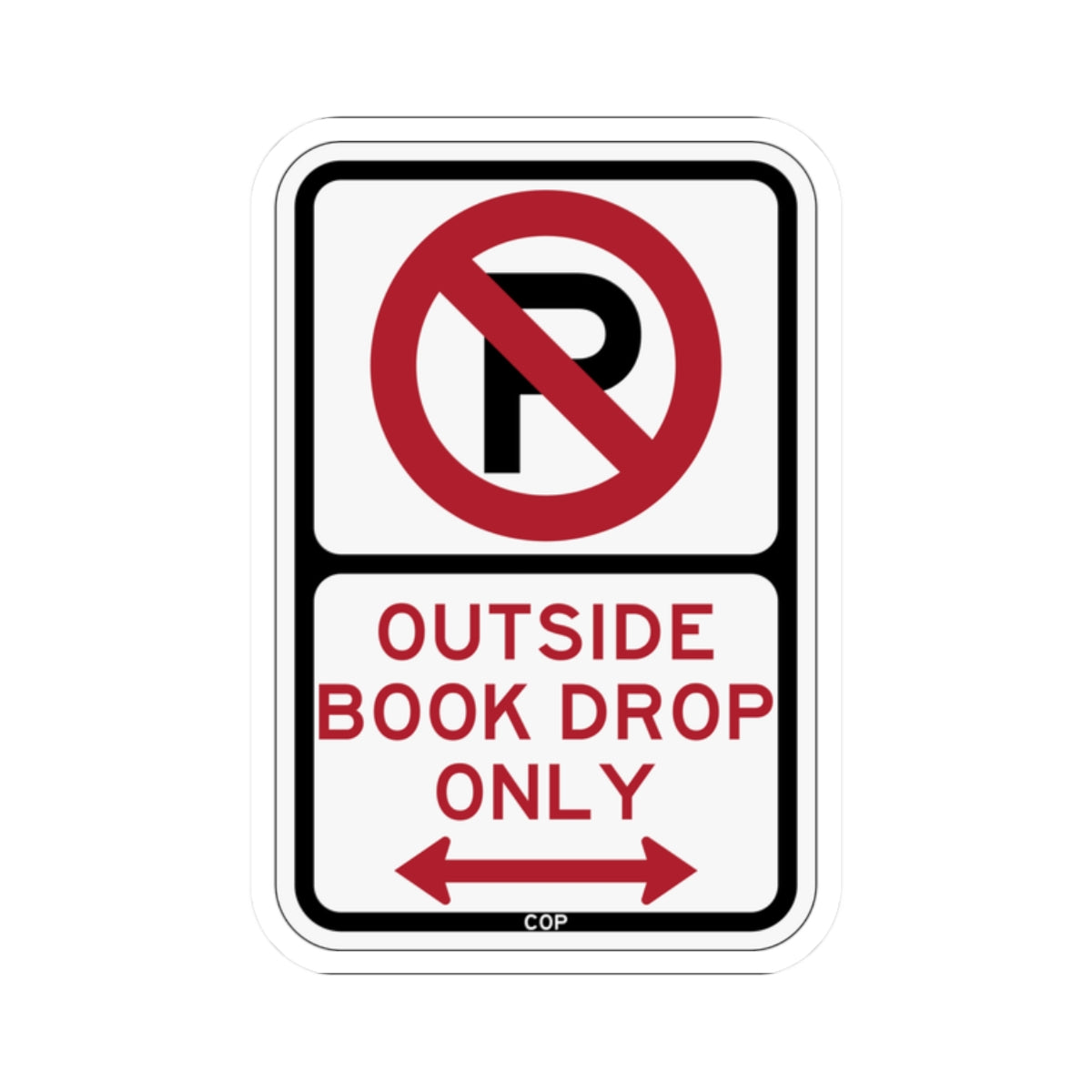 PBOT Road sign P1920D (Oregon) (Road Sign) STICKER Vinyl Kiss-Cut Decal