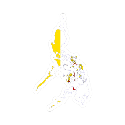 Flag map of Catholic Philippines (Philippines) STICKER Vinyl Kiss-Cut Decal