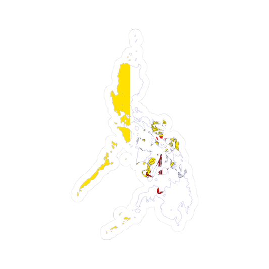 Flag map of Catholic Philippines (Philippines) STICKER Vinyl Kiss-Cut Decal