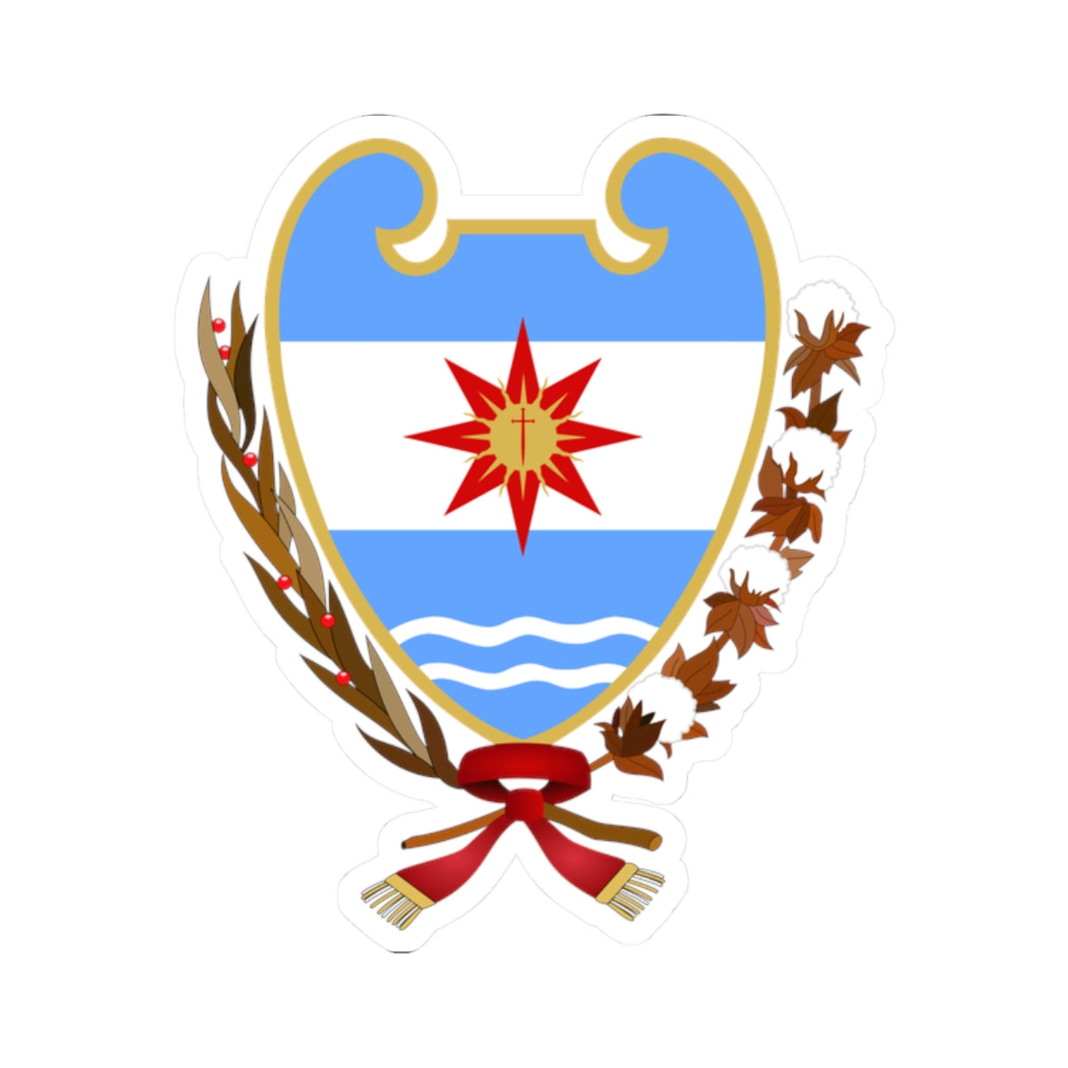 Coat of Arms Santiago del Estero Argentina - STICKER Vinyl Kiss-Cut Decal