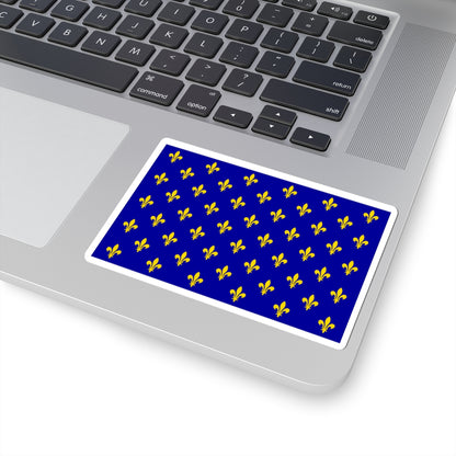 Flag of France XII-XIII type 2 (France) STICKER Vinyl Kiss-Cut Decal