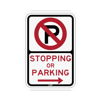 PBOT Road sign P1300R (Oregon) (Road Sign) STICKER Vinyl Kiss-Cut Decal