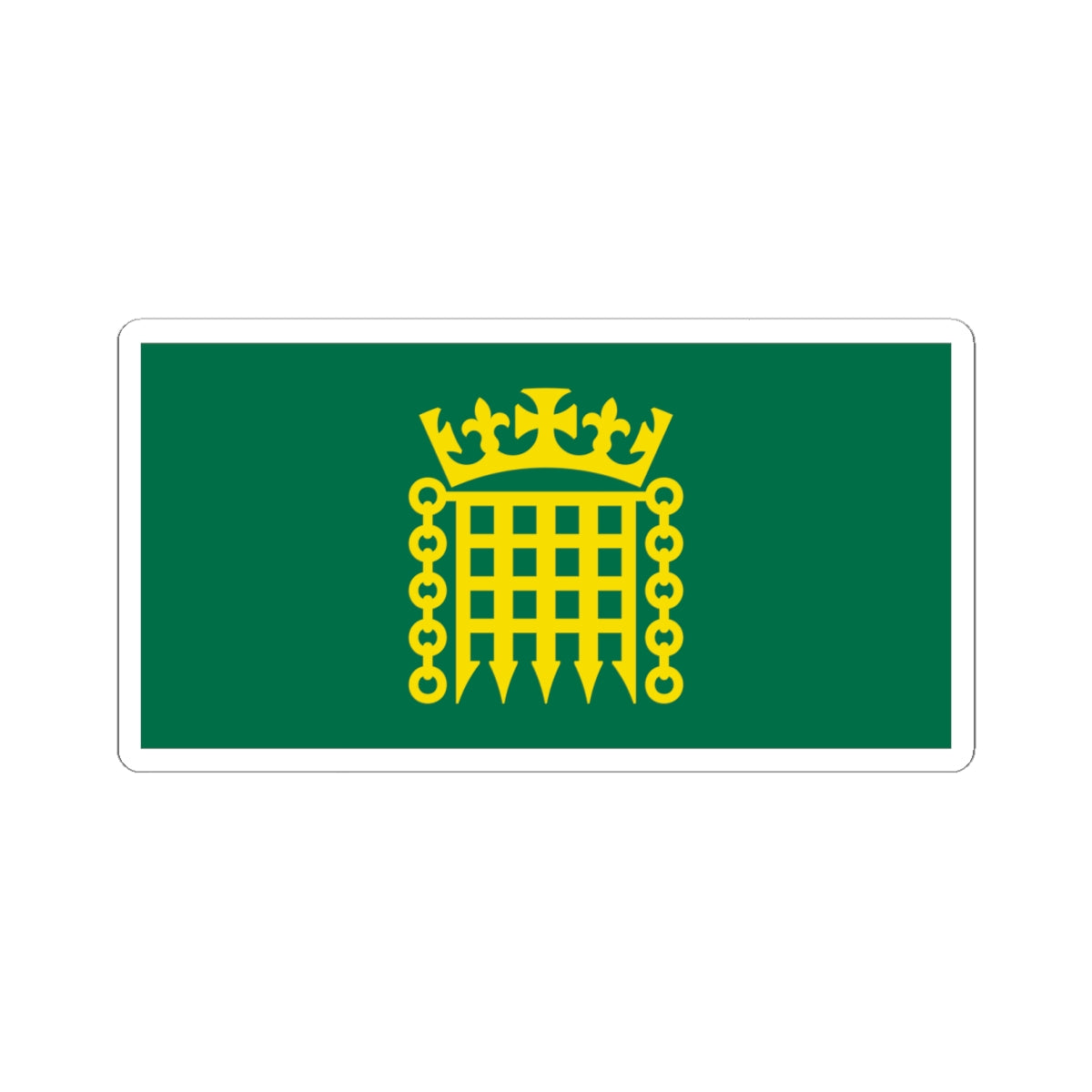 Flag House of Commons (United Kingdom) STICKER Vinyl Kiss-Cut Decal