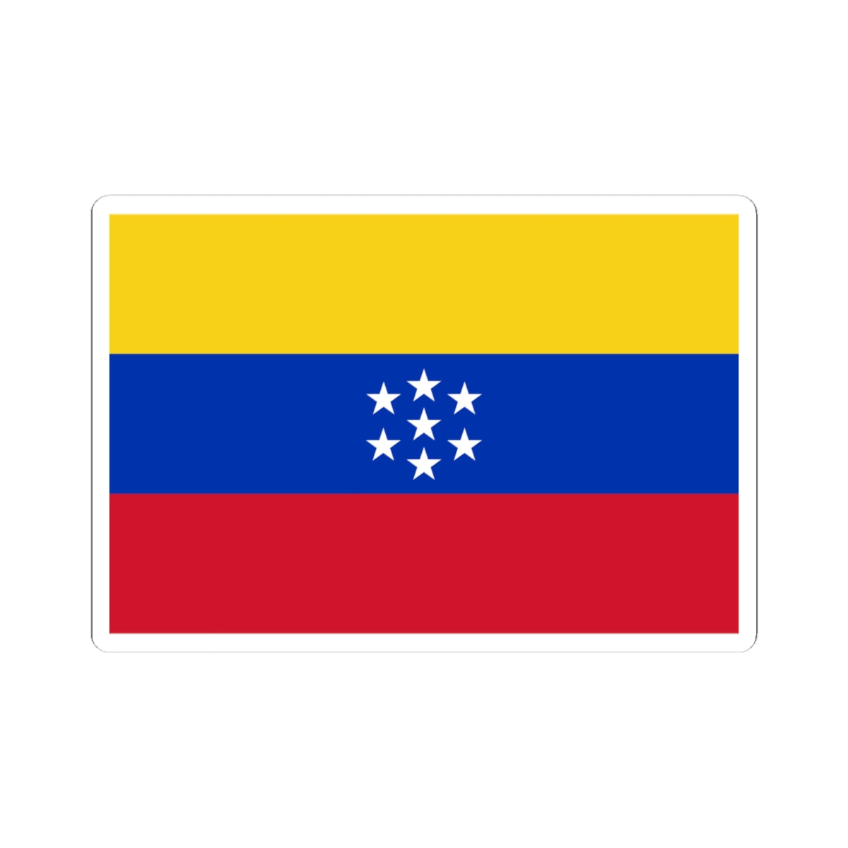 Flag of Venezuela 1863-1905 (Venezuela) STICKER Vinyl Kiss-Cut Decal