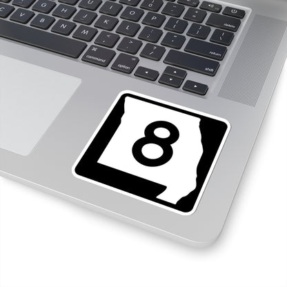 MO-8 (Missouri) (Road Sign) STICKER Vinyl Kiss-Cut Decal