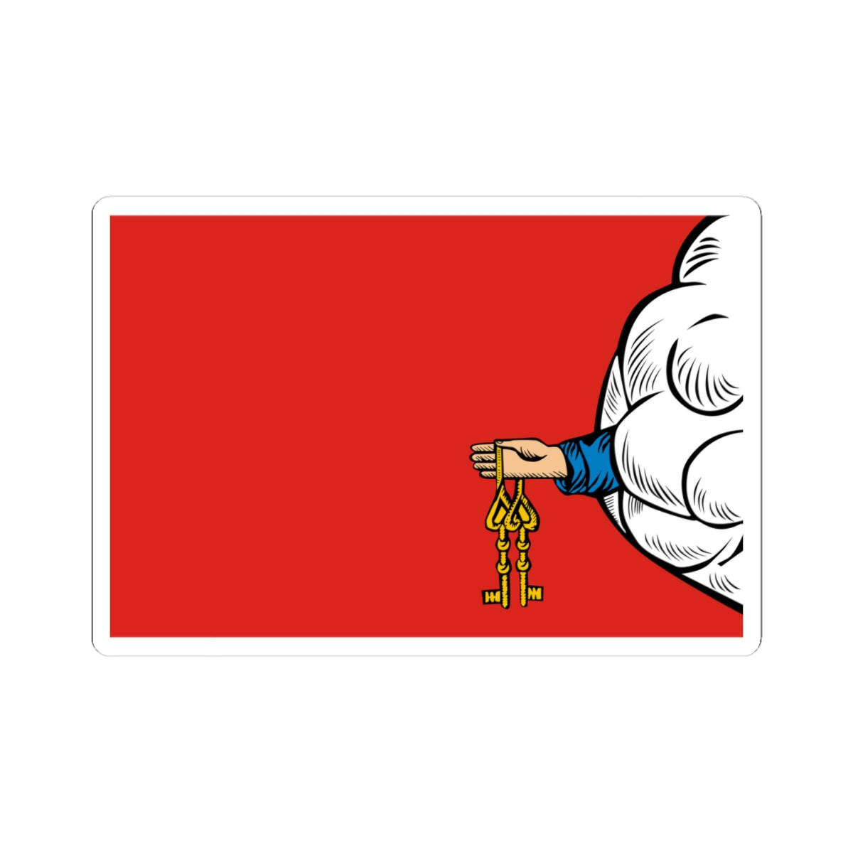 Flag of Petrovsky rayon Saratov oblast (Russia) STICKER Vinyl Kiss-Cut Decal