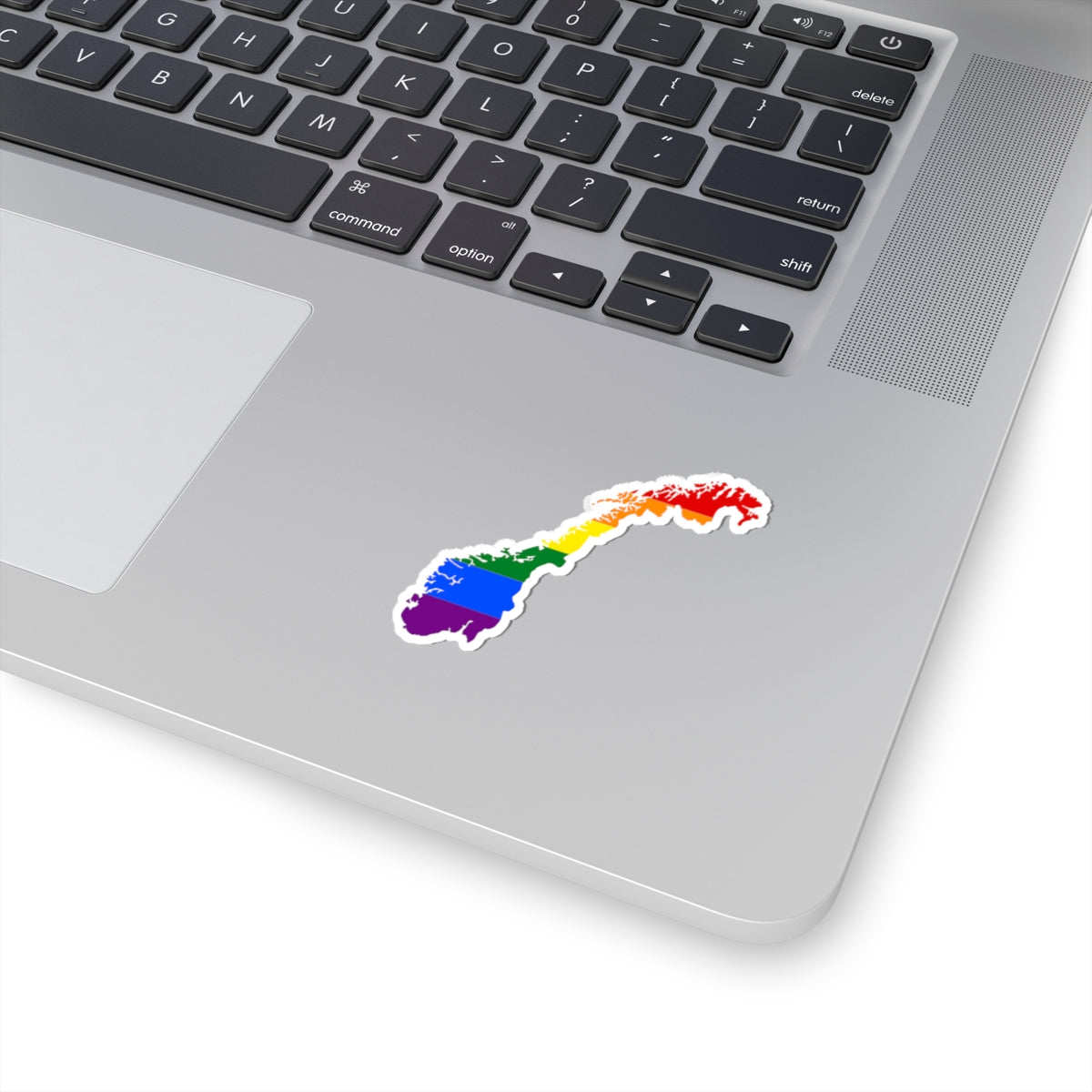 LGBT flag map of Norway (Norway) STICKER Vinyl Kiss-Cut Decal