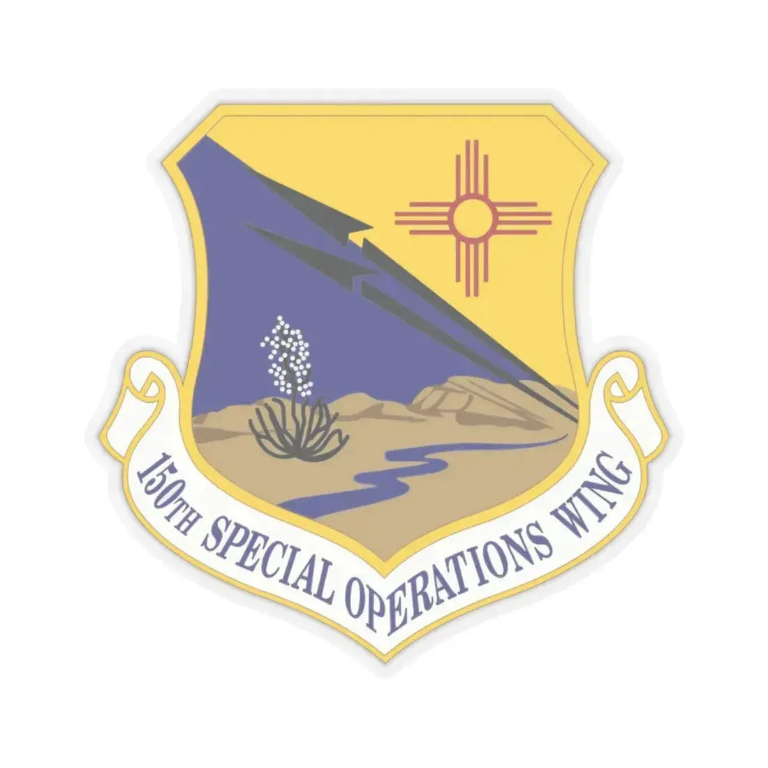 150th Special Operations Wing (U.S. Air Force) STICKER Vinyl Kiss-Cut Decal 6 Inch Transparent - The Sticker Space