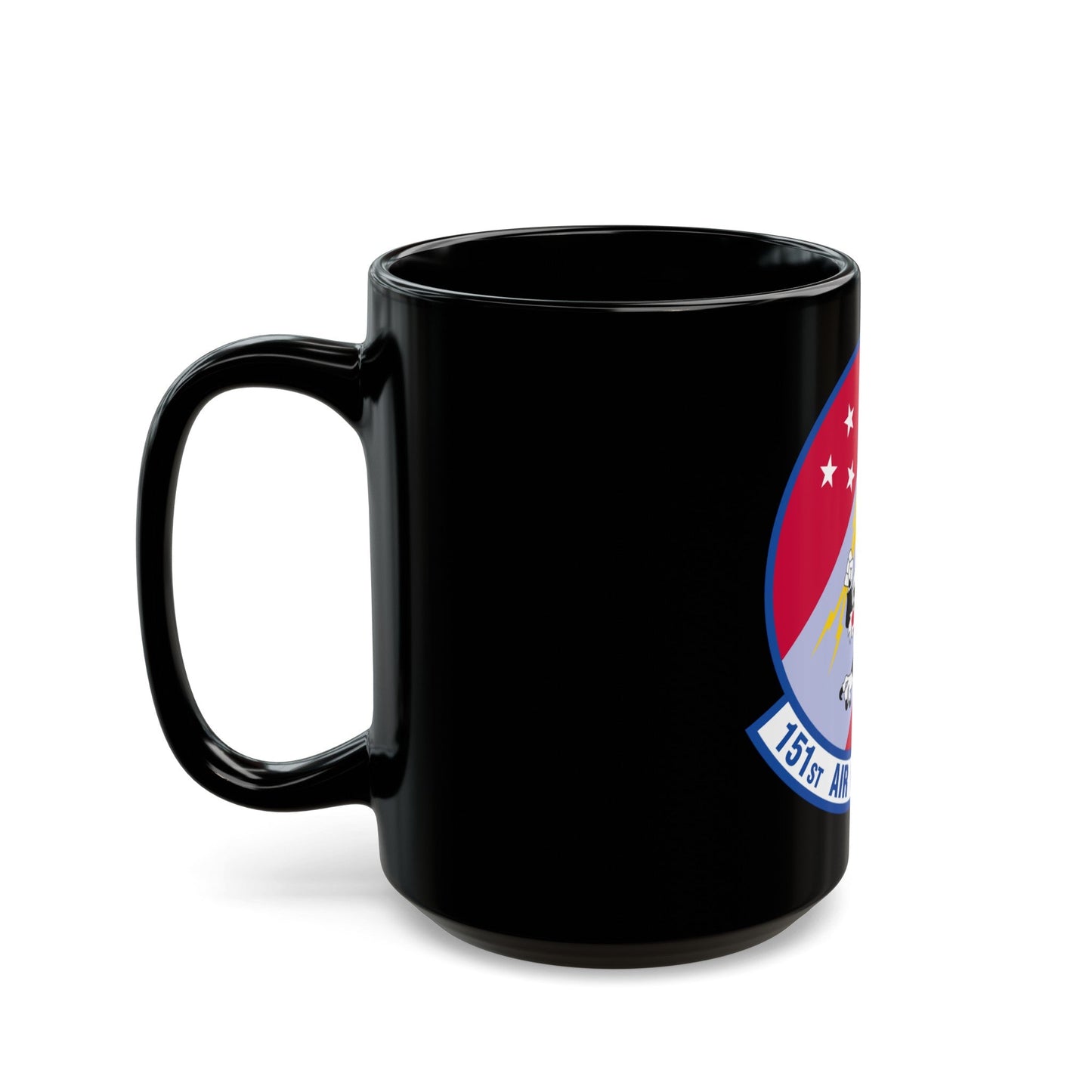 151 Air Refueling Squadron (U.S. Air Force) Black Coffee Mug-The Sticker Space