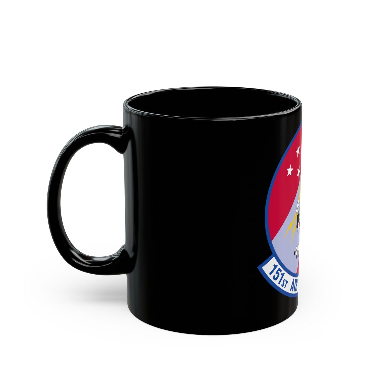 151 Air Refueling Squadron (U.S. Air Force) Black Coffee Mug-The Sticker Space