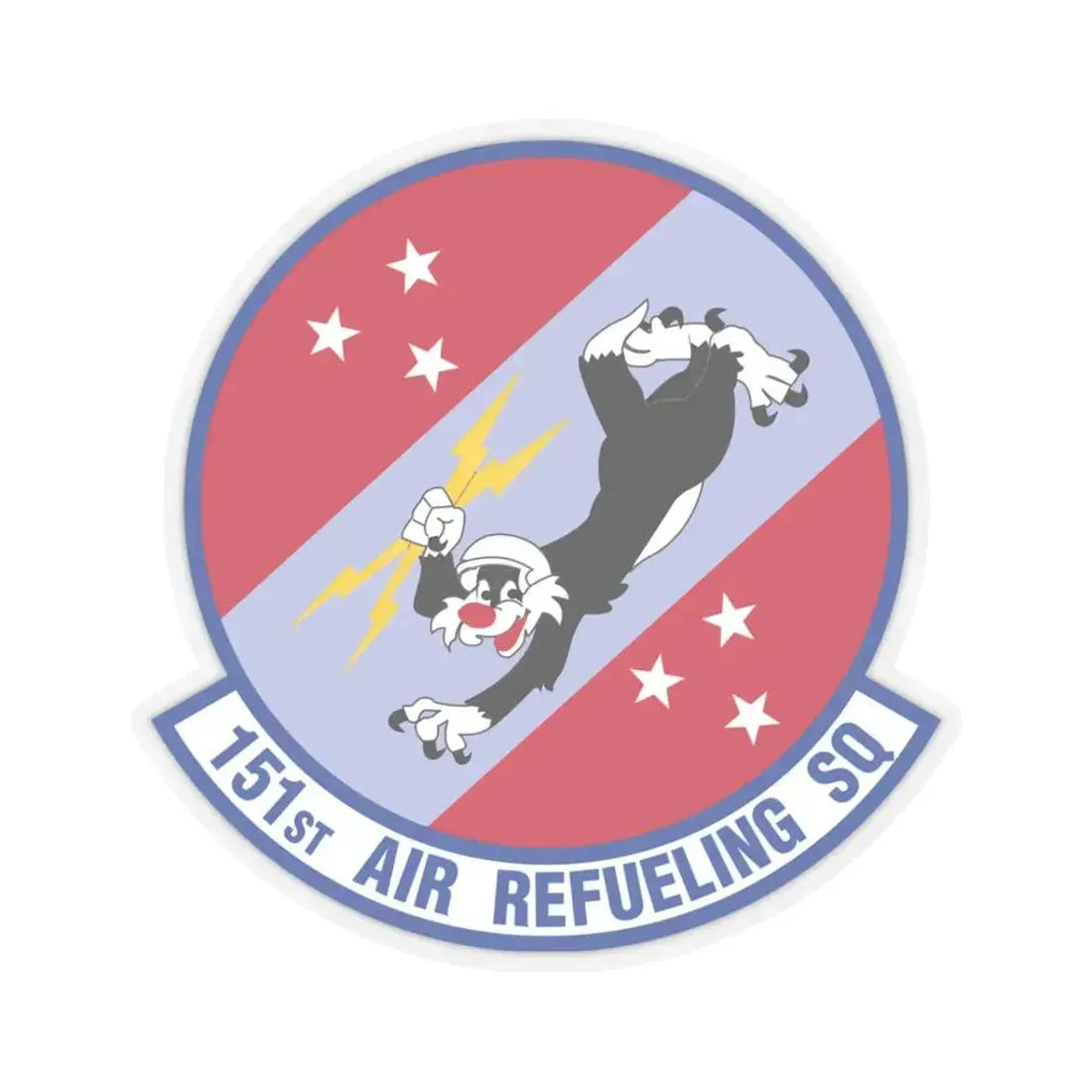 151 Air Refueling Squadron (U.S. Air Force) STICKER Vinyl Kiss-Cut Decal 3 Inch Transparent - The Sticker Space