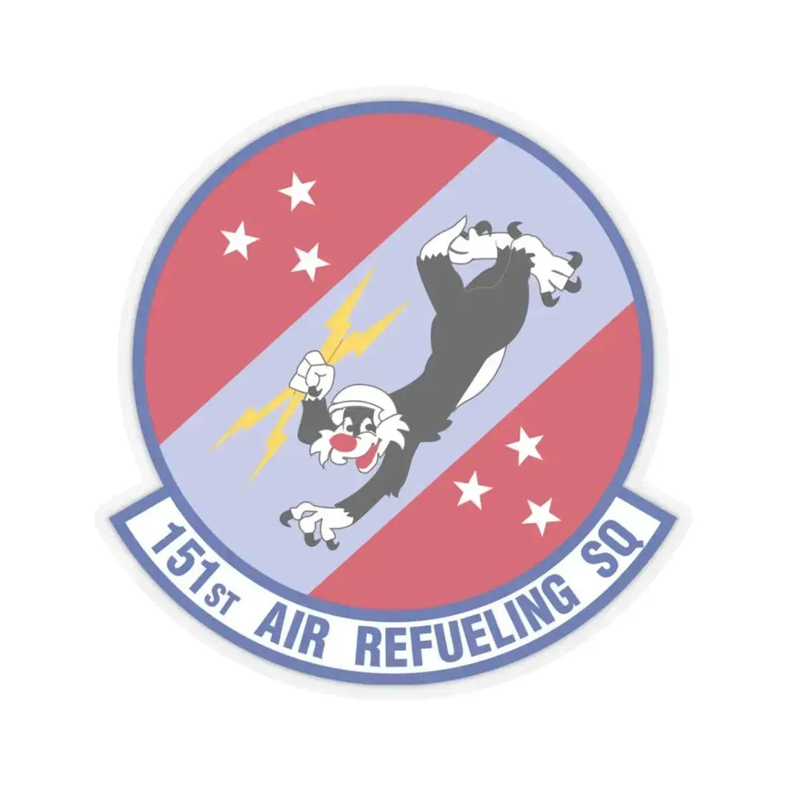 151 Air Refueling Squadron (U.S. Air Force) STICKER Vinyl Kiss-Cut Decal 6 Inch Transparent - The Sticker Space
