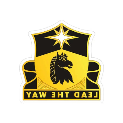 151 Cavalry Regiment (U.S. Army) REVERSE PRINT Transparent Die-Cut STICKER 2 Inch Die-Cut Transparent - The Sticker Space