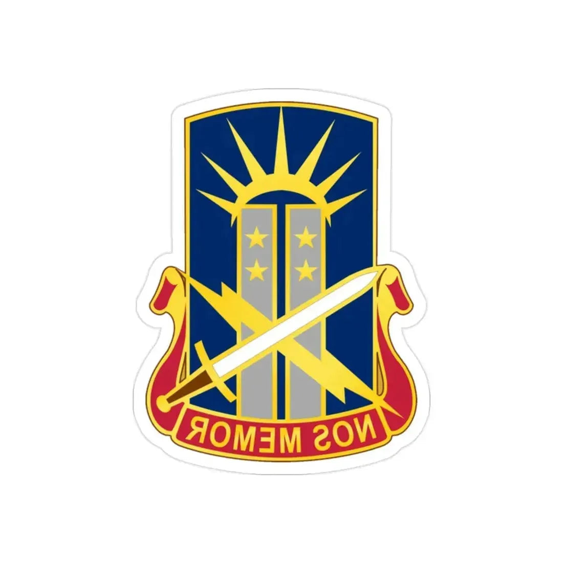 151 Information Operations Group (U.S. Army) REVERSE PRINT Transparent Die-Cut STICKER - The Sticker Space