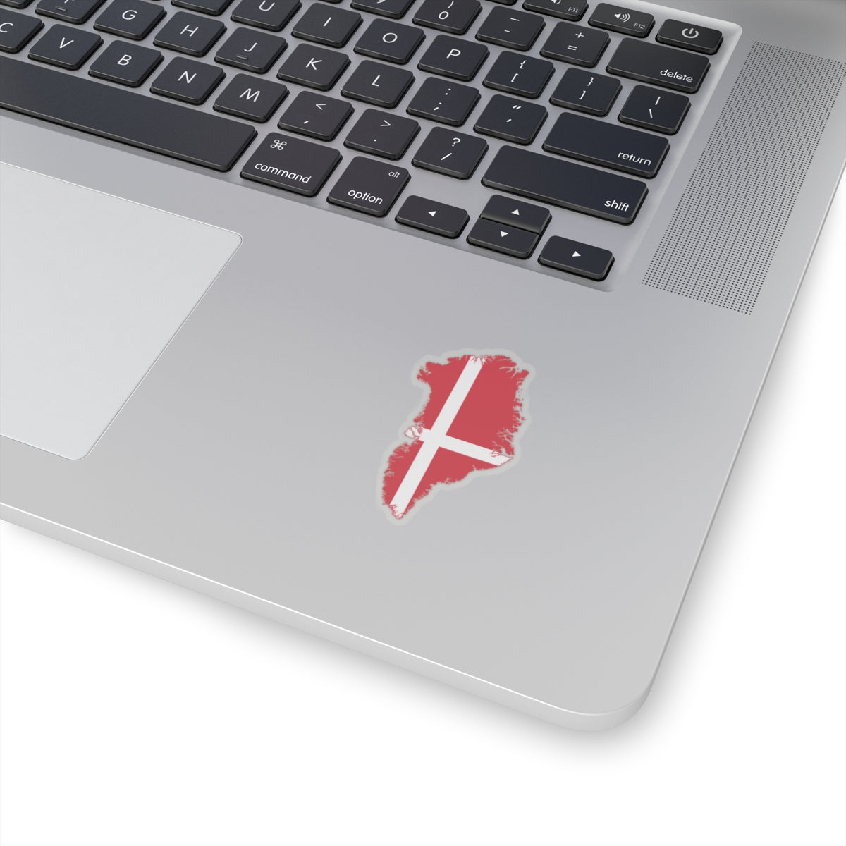 Flag map of Greenland Denmark (Denmark) STICKER Vinyl Kiss-Cut Decal