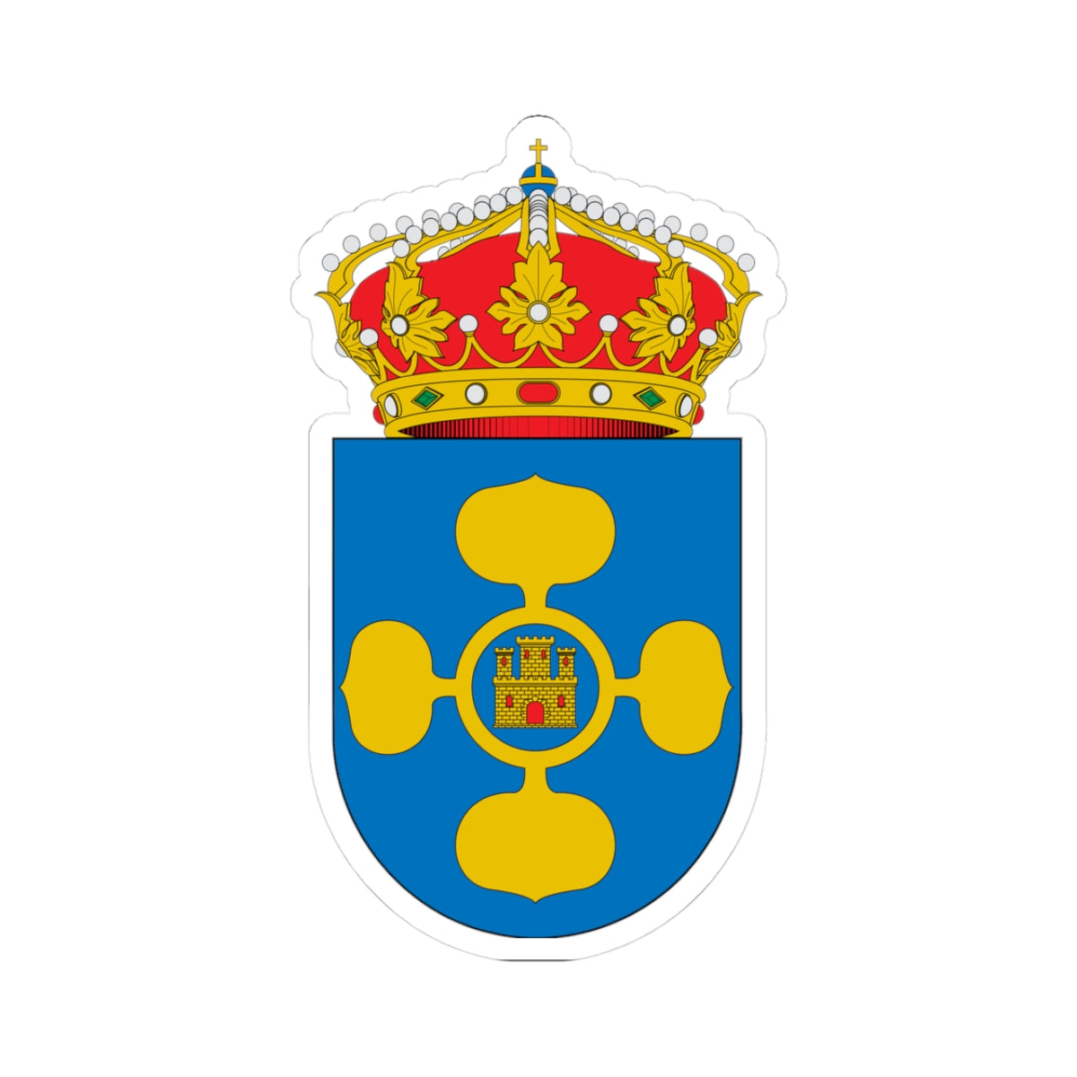 Escudo de Chodes (Spain) (Coat of Arms) STICKER Vinyl Kiss-Cut Decal