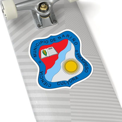 Escudo de Nariño Cundinamarca (Colombia) (Coat of Arms) STICKER Vinyl Kiss-Cut Decal