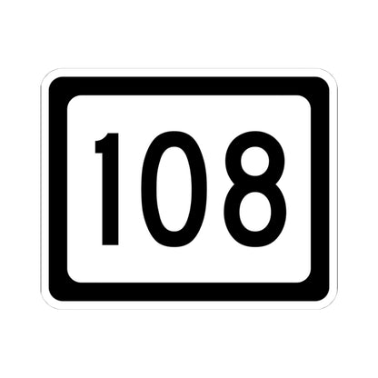 WV-108 (Virginia) (Road Sign) STICKER Vinyl Kiss-Cut Decal