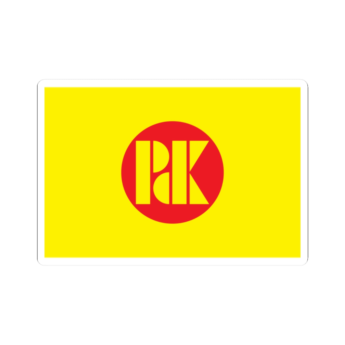 Flag of the KDP (Iraq) STICKER Vinyl Kiss-Cut Decal