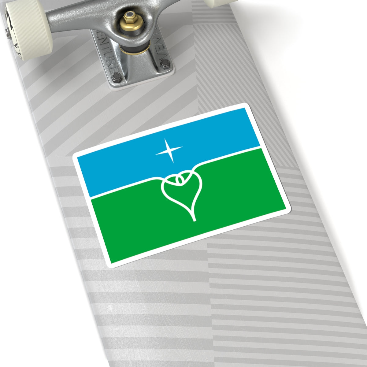 Flag of Povorovo Moscow oblast (Russia) STICKER Vinyl Kiss-Cut Decal