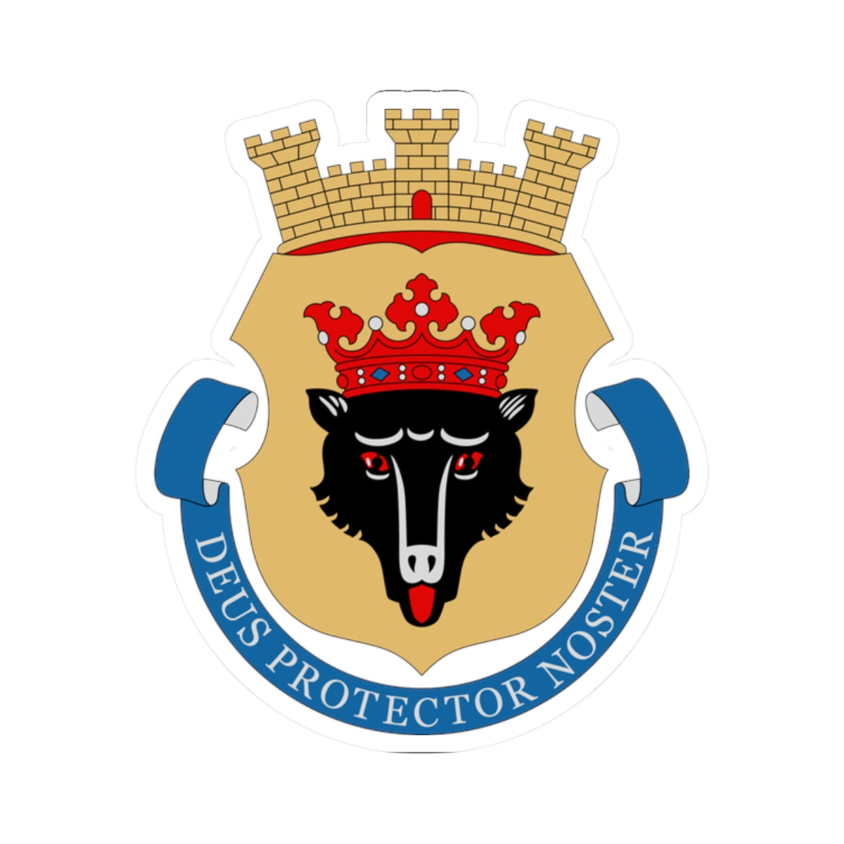 Porin vaakuna (Finland) (Coat of Arms) STICKER Vinyl Kiss-Cut Decal