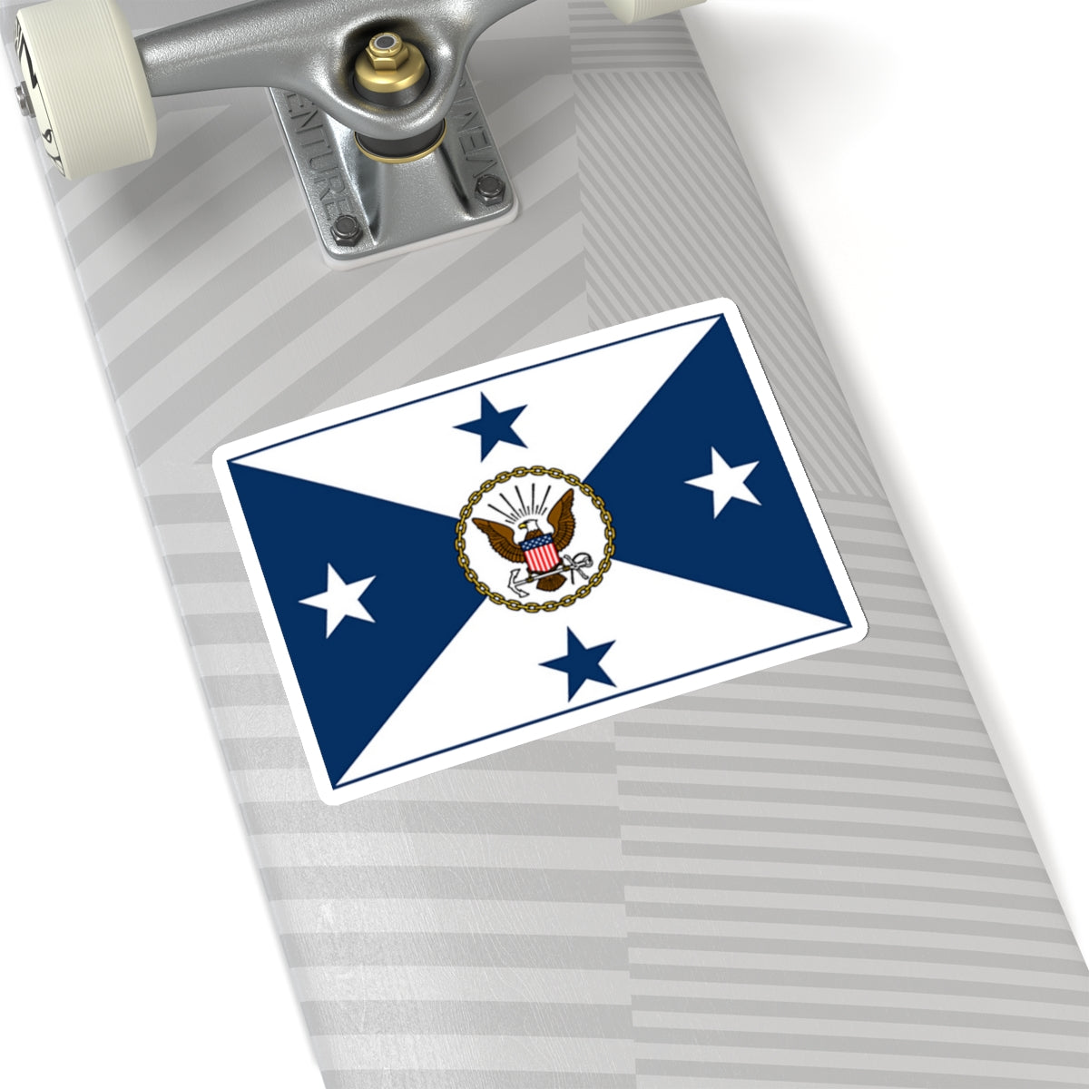 VCNO FLAG NO POLE (U.S. Navy) STICKER Vinyl Kiss-Cut Decal