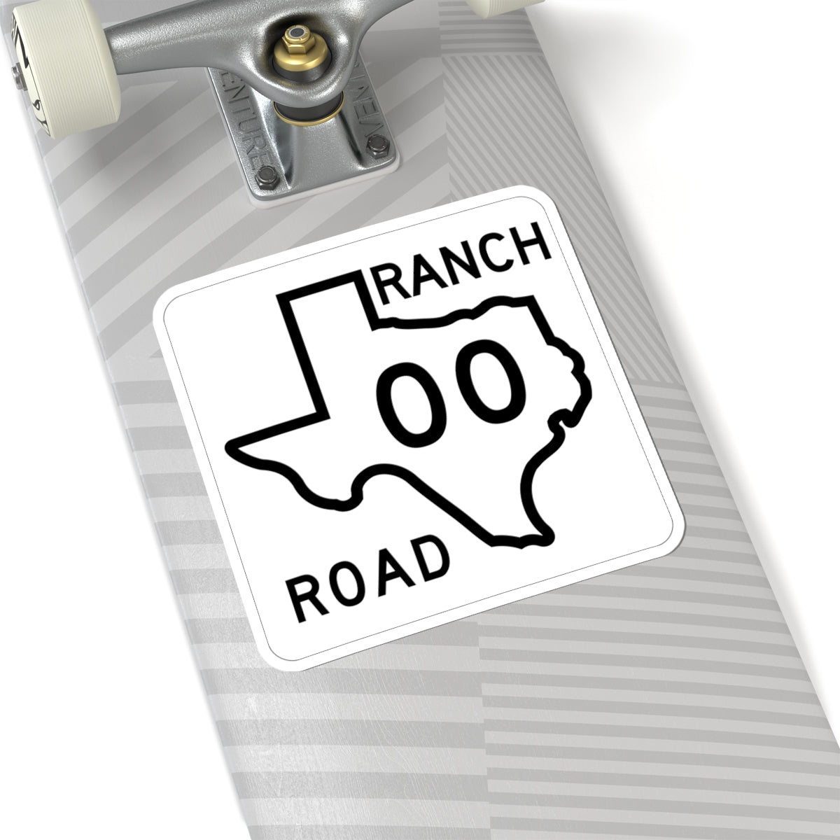 Texas RM 00 1956 template (Texas) (Road Sign) STICKER Vinyl Kiss-Cut Decal