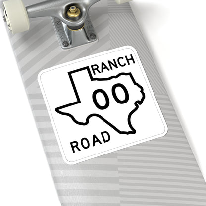 Texas RM 00 1956 template (Texas) (Road Sign) STICKER Vinyl Kiss-Cut Decal