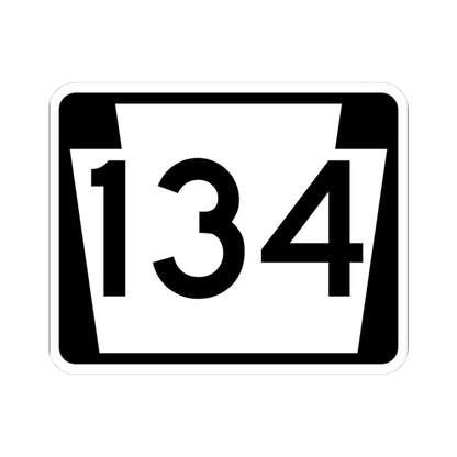 PA-134 (Pennsylvania) (Road Sign) STICKER Vinyl Kiss-Cut Decal