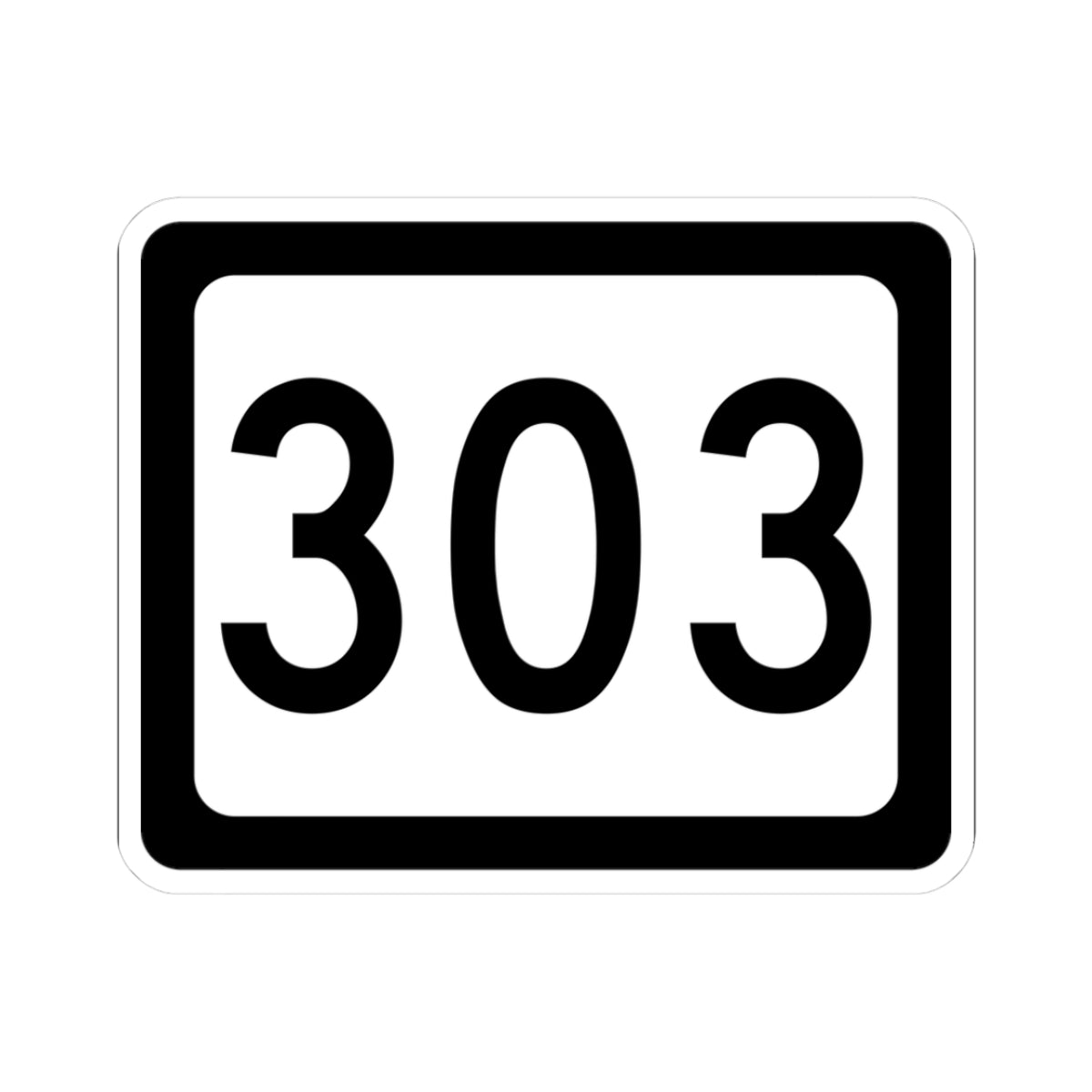 WV-303 (Virginia) (Road Sign) STICKER Vinyl Kiss-Cut Decal