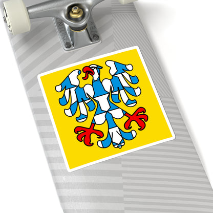 CHE Waldenburg Flag (Switzerland) STICKER Vinyl Kiss-Cut Decal