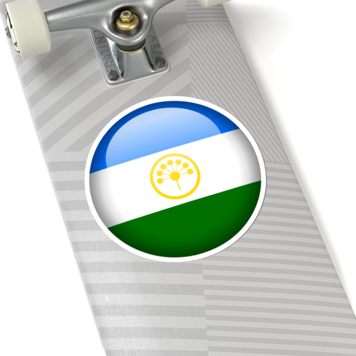 Flag orb Bashkortostan (Russia) STICKER Vinyl Kiss-Cut Decal