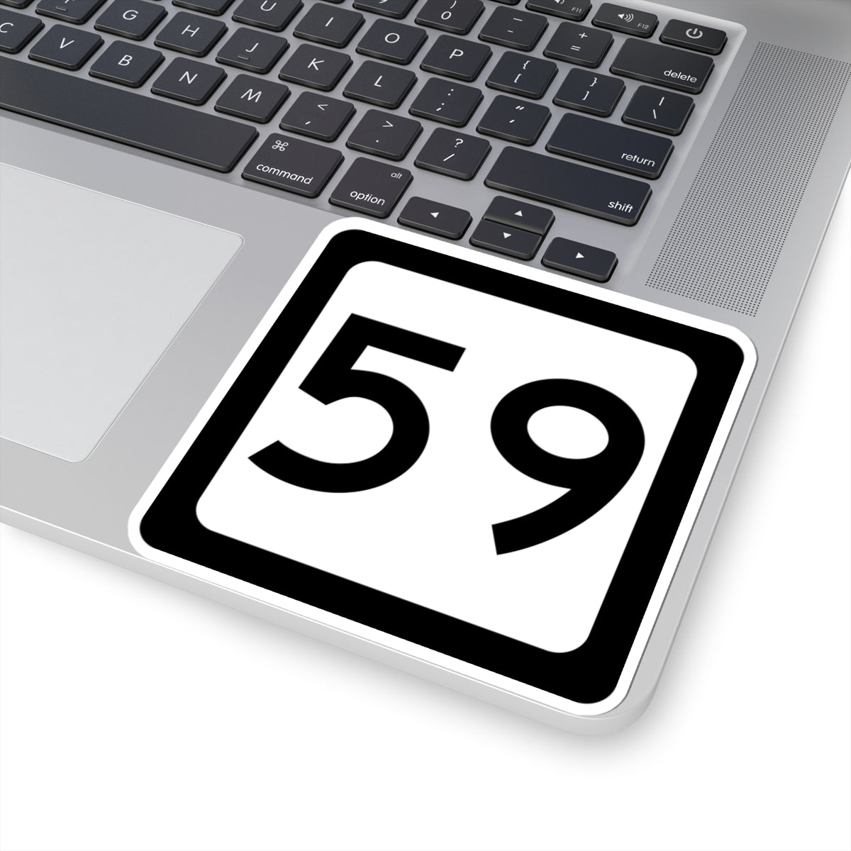 WV-59 (Virginia) (Road Sign) STICKER Vinyl Kiss-Cut Decal