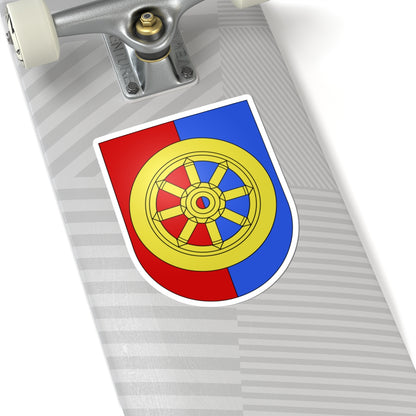 Rue-coat of arms (Switzerland) (Coat of Arms) STICKER Vinyl Kiss-Cut Decal