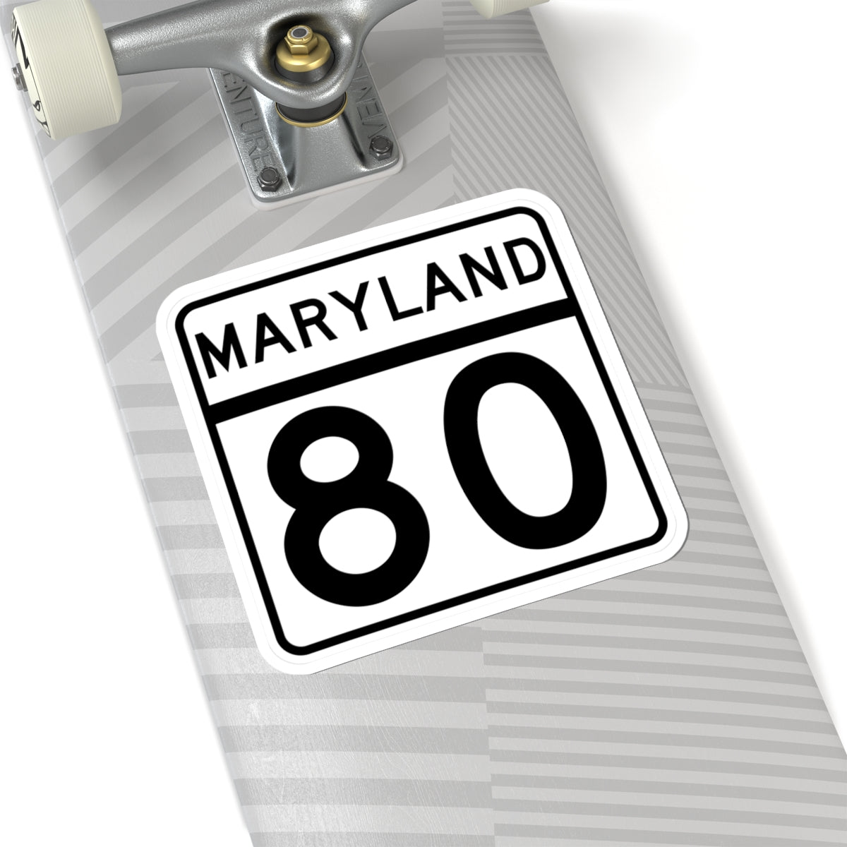 MD Route 80 (Maryland) (Road Sign) STICKER Vinyl Kiss-Cut Decal