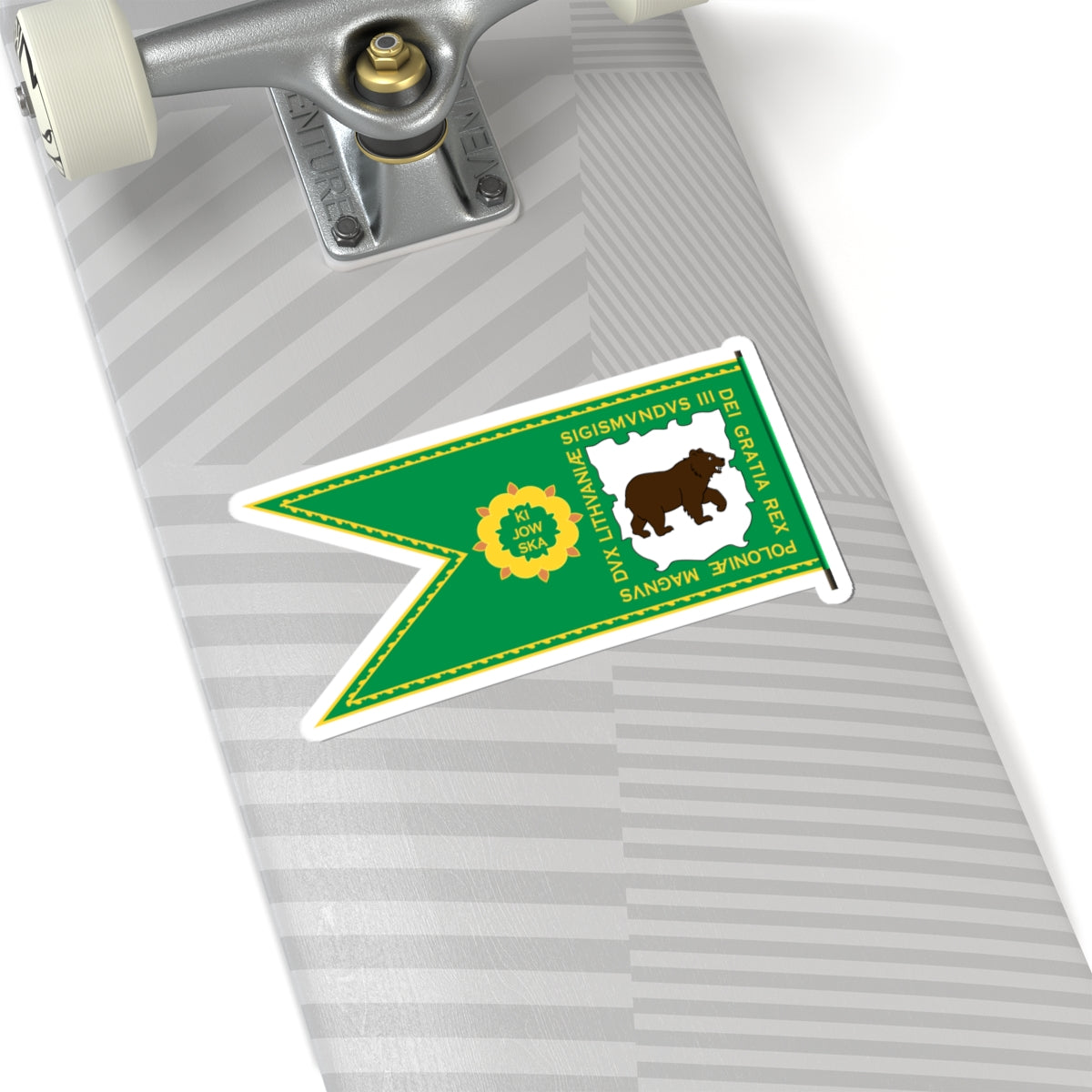 Banner of Kiev Voivodeship 1609-1618-2 (Belarus) (Coat of Arms) STICKER Vinyl Kiss-Cut Decal