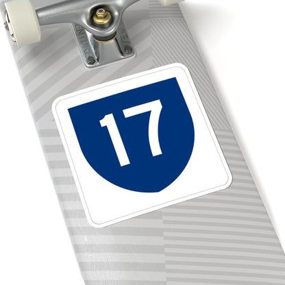 PR primary 17 (Puerto Rico) (Road Sign) STICKER Vinyl Kiss-Cut Decal
