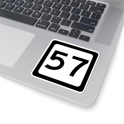 WV-57 (Virginia) (Road Sign) STICKER Vinyl Kiss-Cut Decal